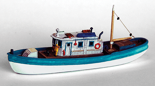 H117N Waterline Harbor Boat (N Scale)