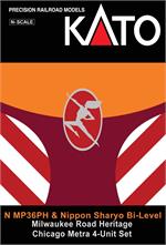 Kato Kobo MP36 Milwaukee Road Collectors Set N Scale MP36PH Milwaukee Road Collectors Set N Scale