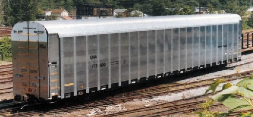 Kato N Aluminum Enclosed Auto Carrier 4Pack RTR Amtrak Set 3 Phase V Auto 
