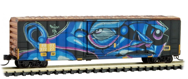 Micro-Trains MTL N-Scale 50ft Box Car Railbox Hawaii Day Graffiti #32556 
