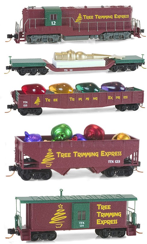 z scale christmas train sets