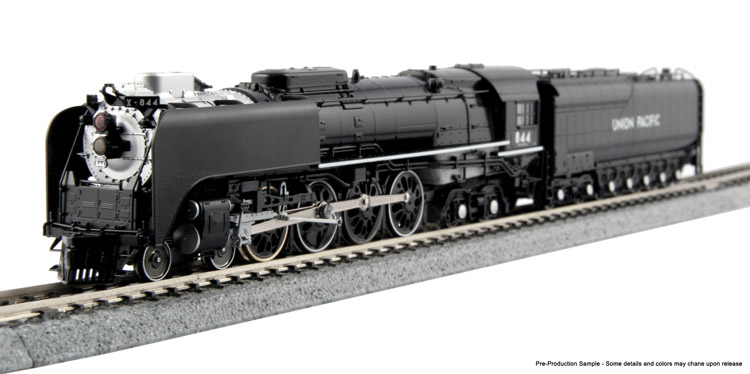 Kato 4-8-4 Northern Steam Loco - Union Pacific 844 FEF - N Scale