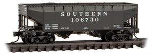 055 00 590 33' twin bay hopper - Southern 106730 w/ coal load - N Scale