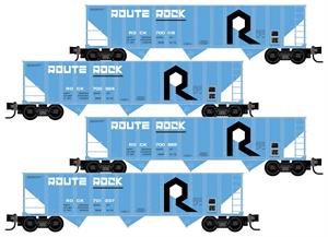 993 00 191 Hopper - Rock Island - 4 Car Runner Pack N Scale Micro-Trains