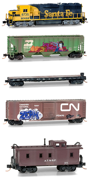 burlington northern train set