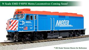 Kato N Scale F40PH Metra