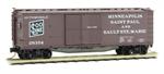 041 00 040 double-sheathed wood box car with 1-1/2 door - SOO Line 28354- N Scale