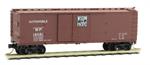 041 00 050 double-sheathed wood box car with 1-1/2 door - Western Pacific 14081 - N Scale