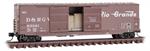 182 00 162 Micro-Trains 50' Double Door Box Car - Denver Rio Grande Western 63341 - N Scale MicroTrains