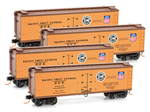  993 00 021 double-sheathed wood reefer - Pacific Fruit Express 4 car Runner Pack