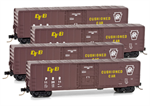 993 00 093 50' rib side boxcar - Pennsylvania 4 car Runner Pack
