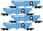 993 00 191 Hopper - Rock Island - 4 Car Runner Pack N Scale Micro-Trains