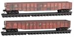 993 06 001 Weathered Gondola 2 car runner pack - Great Northern