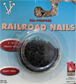 1402 - Track Nails 1/2 inch - Code 55/80 HO or N Scale Walthers